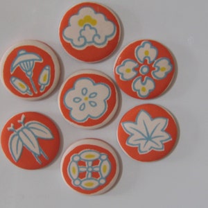 Vintage silk covered magnets