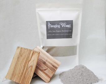 400g 100% Pure Organic Hardwood Wood Ash For Plant Care, Natural Fertilizer, Soapmaking, Natural Slug Deterrent