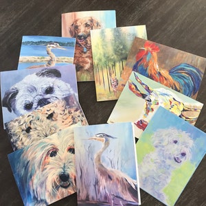 Animal Notecards - 10 Blank Cards & Envelopes