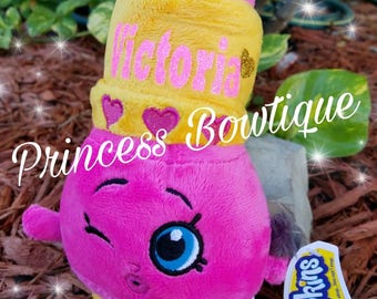 Lippy lips plush, personalized shopkins plush, shopkins, shopkins gifts, shopkins birthday gifts, personalized gifts, shopkins party
