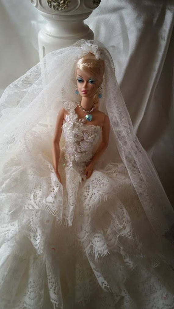 bridal barbie dress