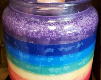 Rainbow in a Jar -Soy Wax Candle Making Kit - (Professional Quality)-For Candle Cocoon®
