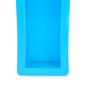 Blue Rectangle Soap Loaf Mold Silicone Candle Cocoon image 2