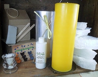 Pillar-Basic-Paraffin Wax Candle Making Kit - Pillar - 3"x6" -  (Professional Quality)-For Candle Cocoon®