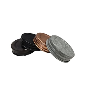 Antique Reproduction Mason Jar Lids - 4 styles to choose from! 12, 50 or 300pcs