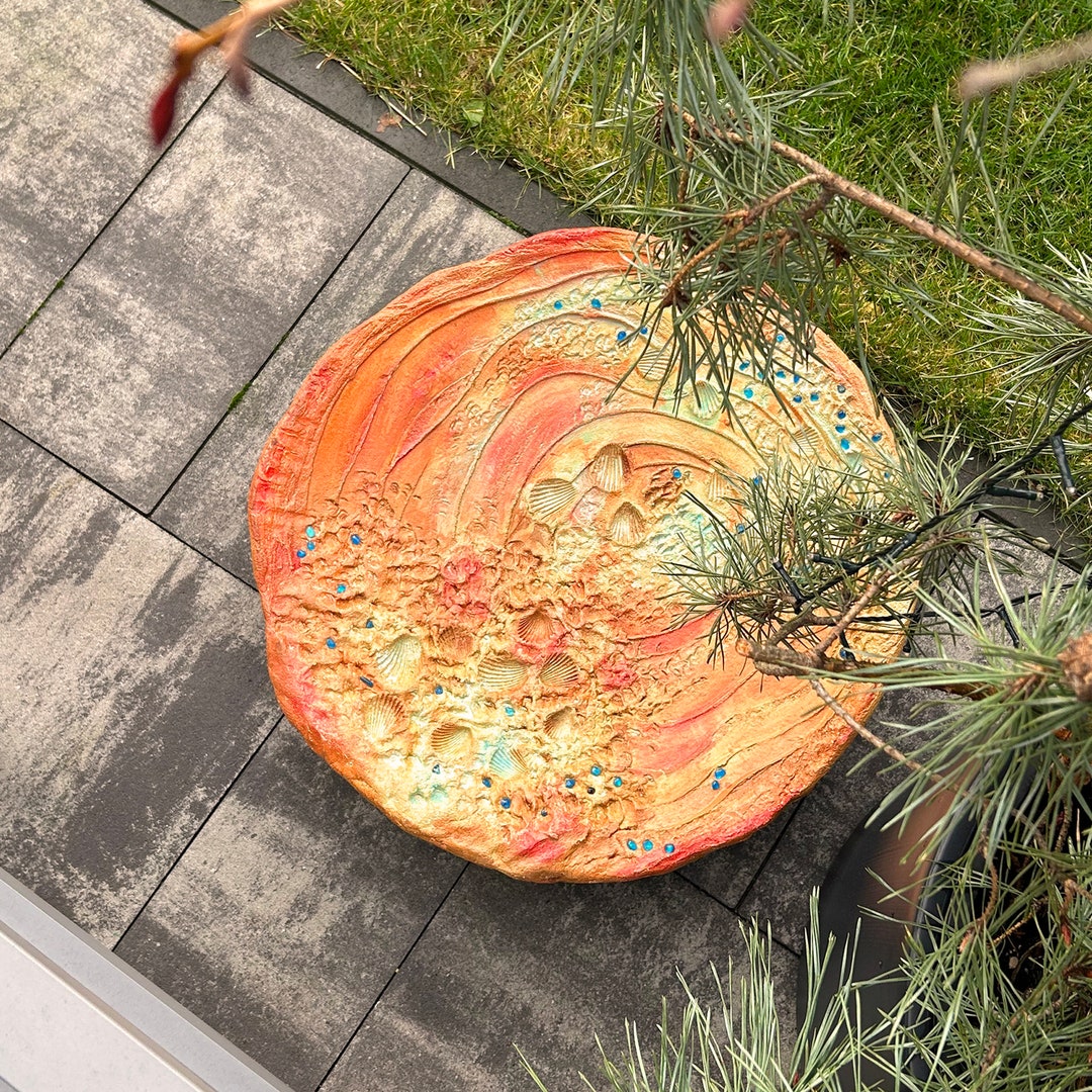 Exquisite Garden Art | Handmade Bird Bath | Large Decorative Garden ...