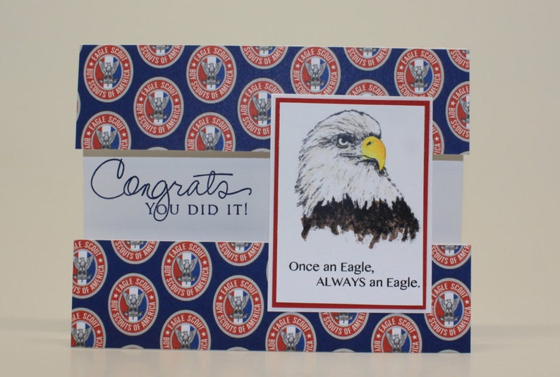Once an Eagle... Eagle Scout Congratulations Card Etsy