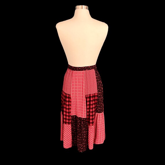 Vintage 1980's Patchwork Hippie Boho Maxi Skirt - image 7