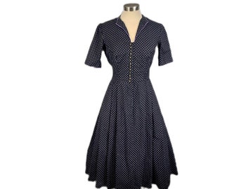 Women's Vintage 80's does 50's Cotton Shirtwaist Dress