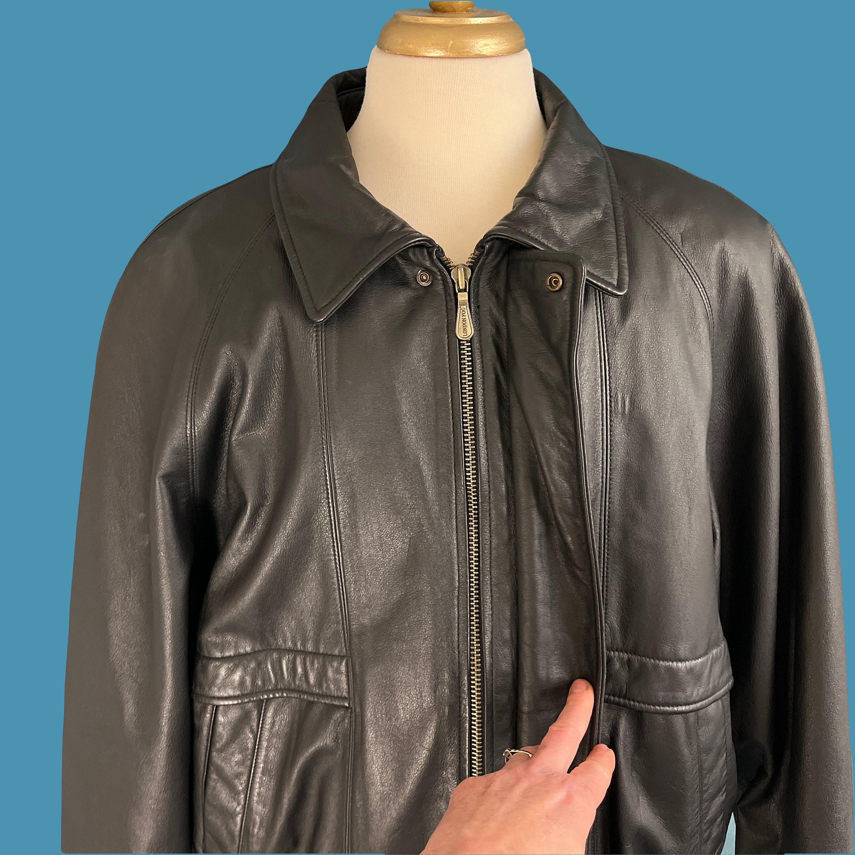 k*様 90s〜00s london fog real leather bomb London Fog Leather Bomber – AntsCurated