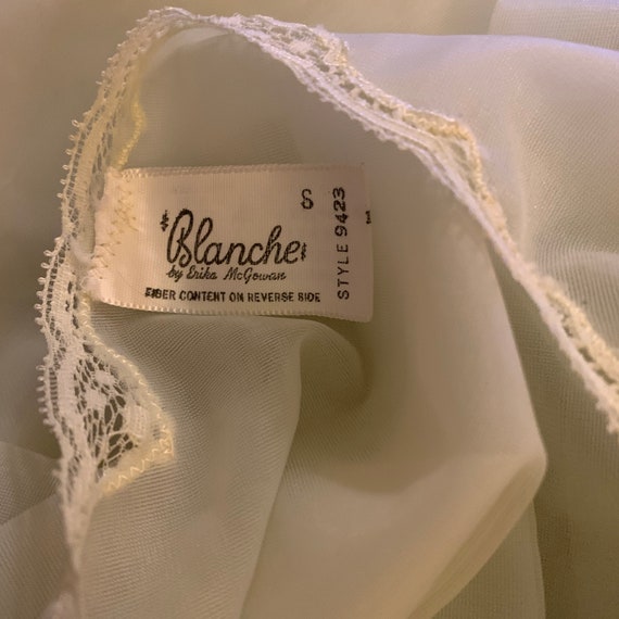 Vintage 60's Blanche Sheer Halter Babydoll Peigno… - image 2