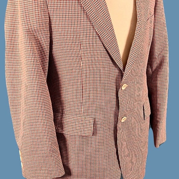 Vintage 70's Men's Leisure Jacket Sport Coat - image 9