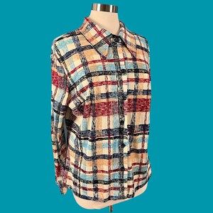 Vintage 70's Women's Polyester Disco Shirt image 8