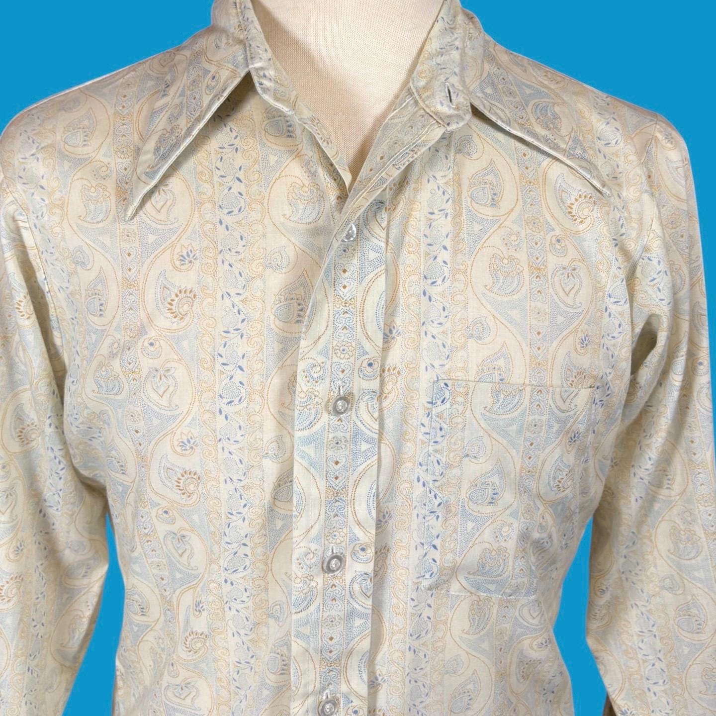 70s Paisley Shirt - Etsy