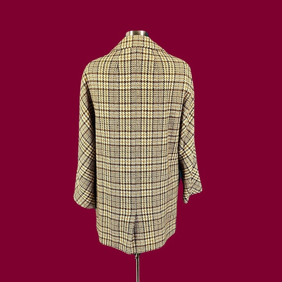 Vintage 60's Cotsmoor Scottish Wool Houndstooth C… - image 6