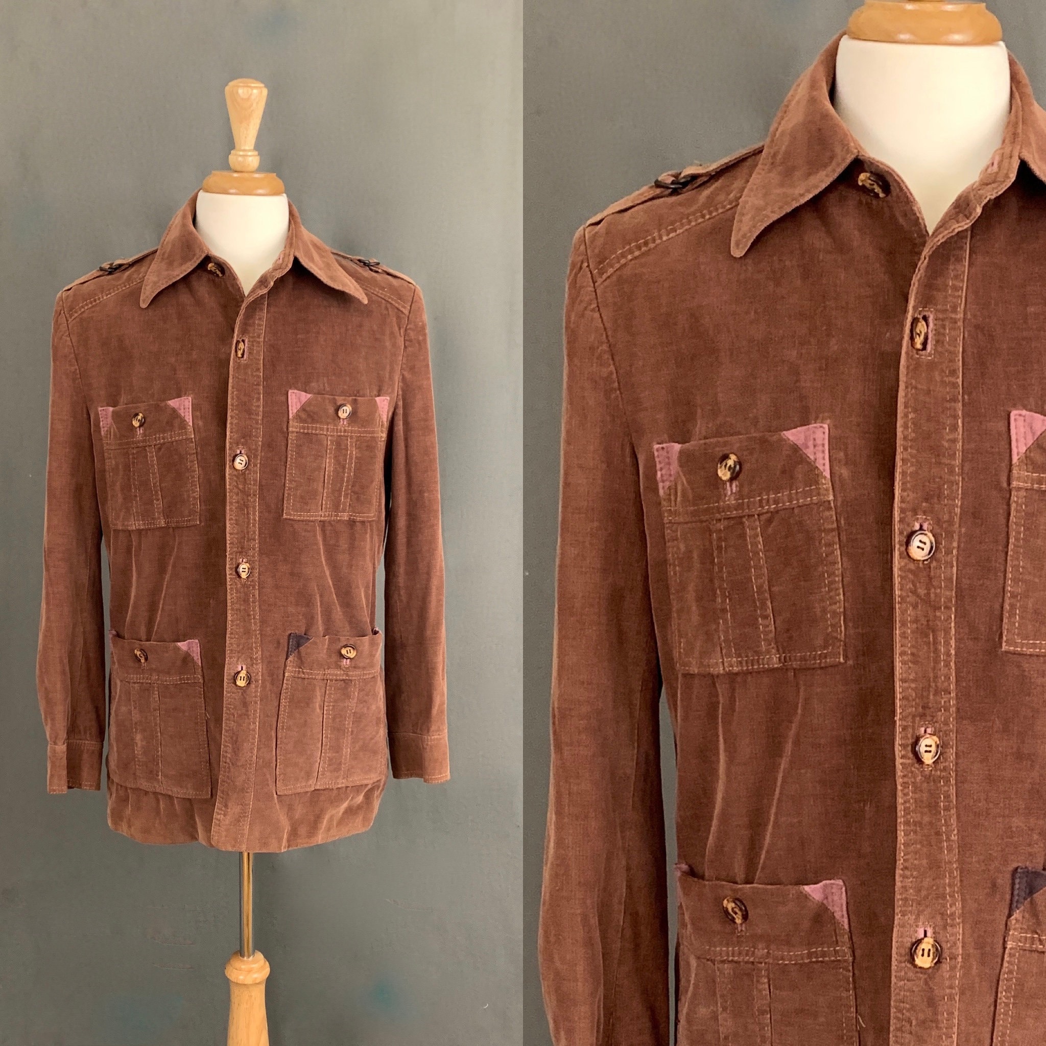 1970 ' s veste en velours côtelé léger JCPenny homme marron taille 42 L 36W 1970 ' s veste en velours côtelé léger JCPenny 42 homme marron taille 42 JCPenny L 36W d8bc98
