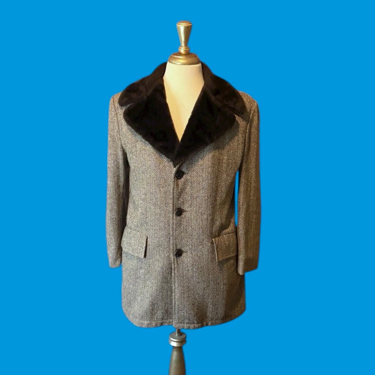 Vintage 60s Winter Coat Mens - Etsy