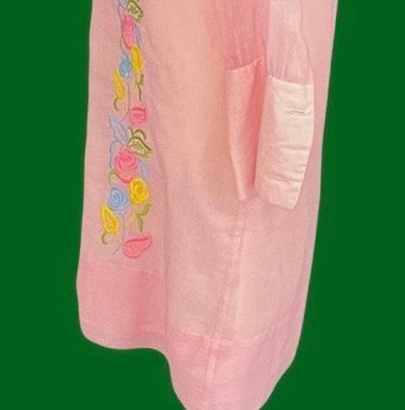 Vintage 60's Carol Brent Pink Shift Dress Sheer S… - image 7