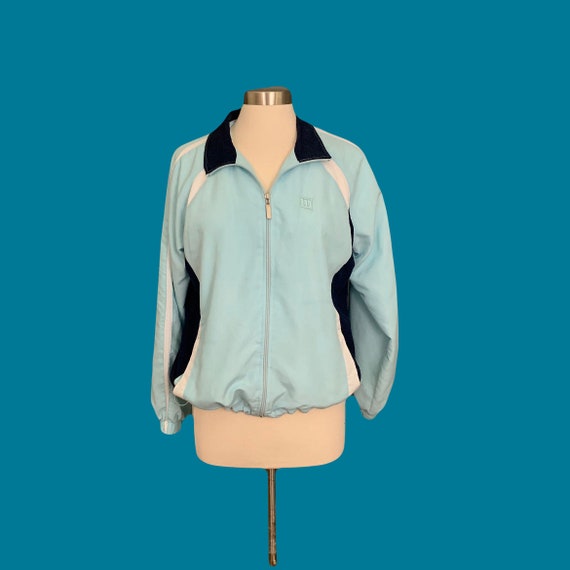 Unisex Vintage Wilson 1980's Light Blue Windbreak… - image 3