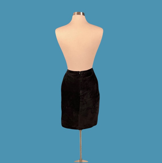 Vintage 70's Lord & Taylor Wrap Style Suede Skirt - image 6