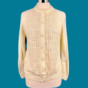 Vintage 60&#39;s Miss Holly Button Down Acrylic Cardigan