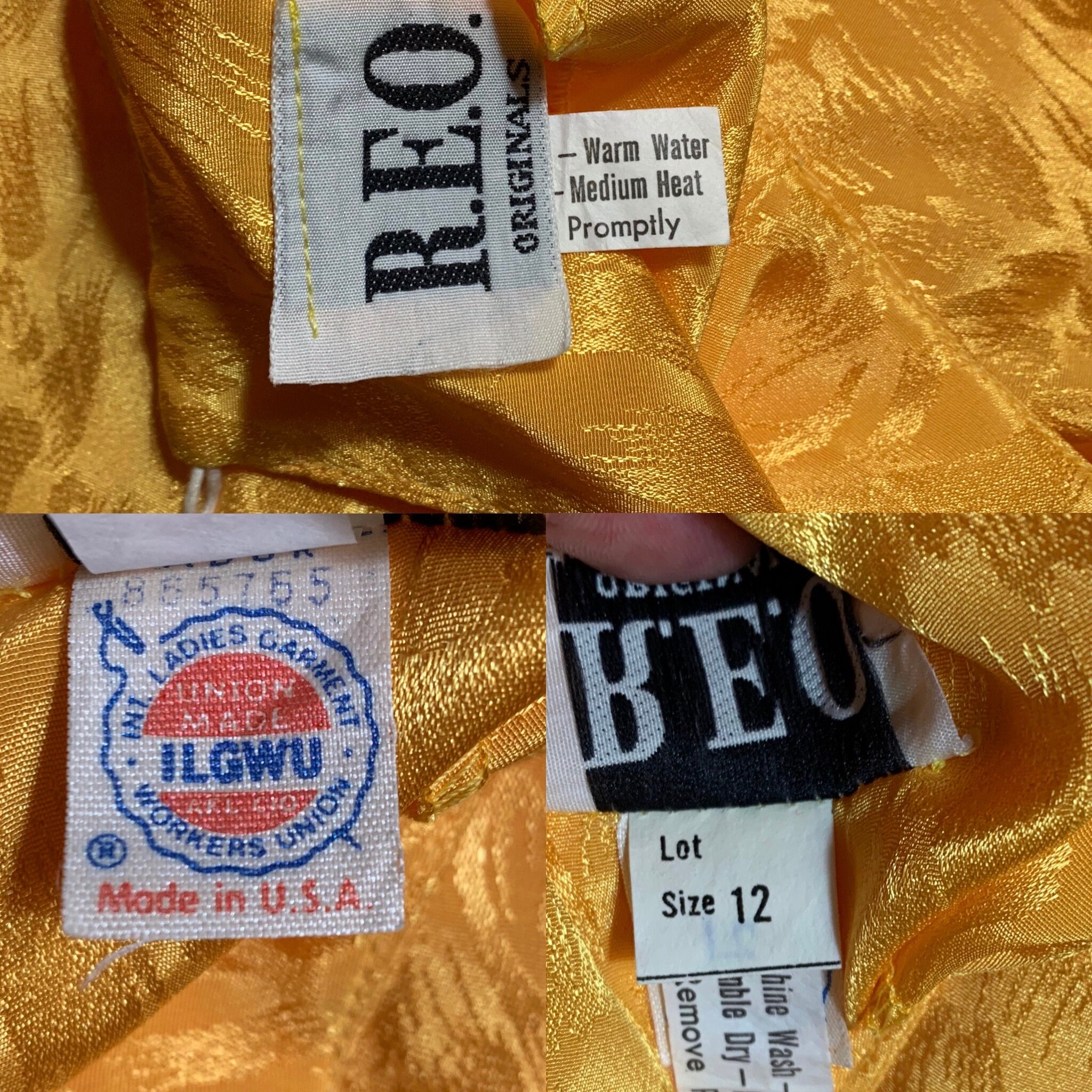 1970's REO Originals Yellow Gold Blouson Godet Skirt | Etsy