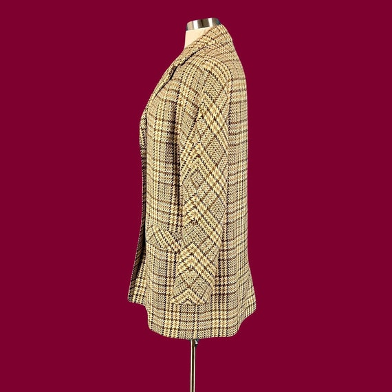 Vintage 60's Cotsmoor Scottish Wool Houndstooth C… - image 7
