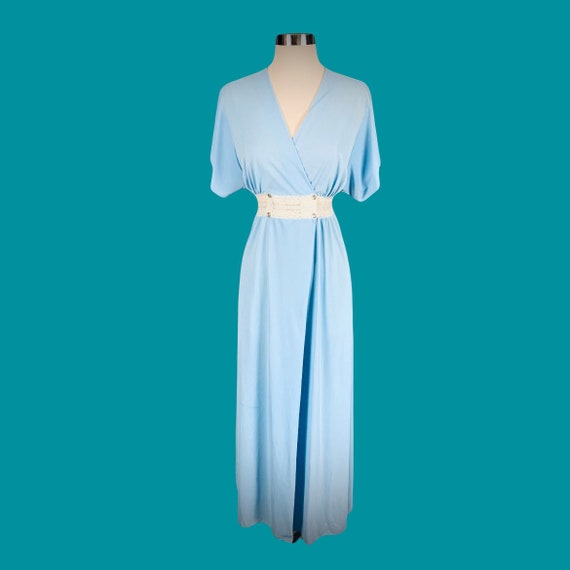 1970's Shadowline Pearl Snap Wrap Dressing Gown N… - image 3