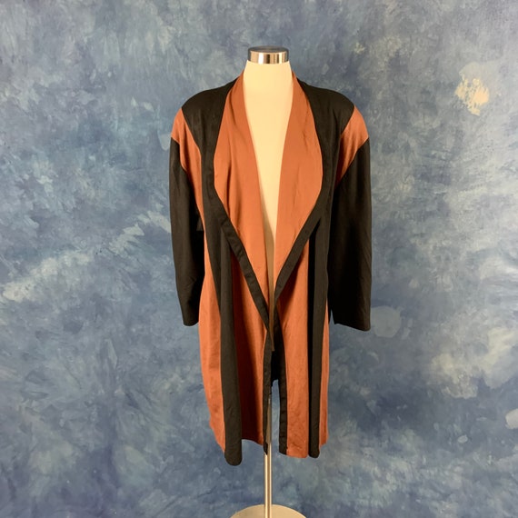 Vintage 80's Open Cardigan With Shoulder Pads - image 9