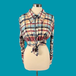Vintage 70's Women's Polyester Disco Shirt image 4