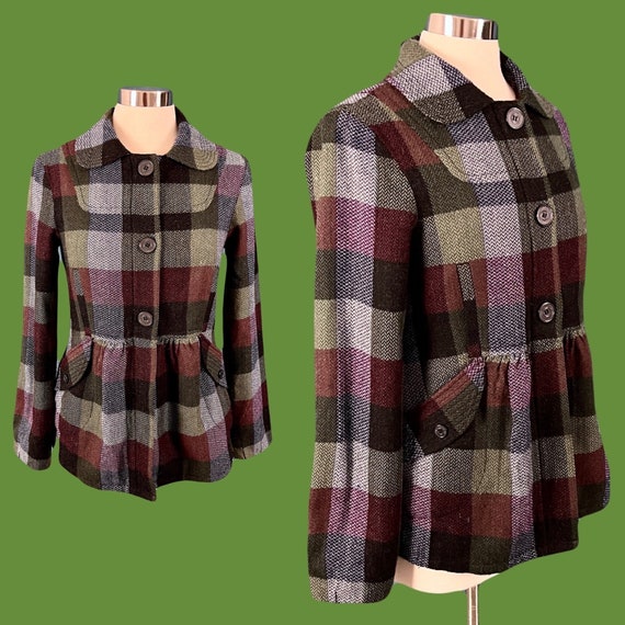 Vintage 80's Volcom Plaid Lightweight Jacket - image 1