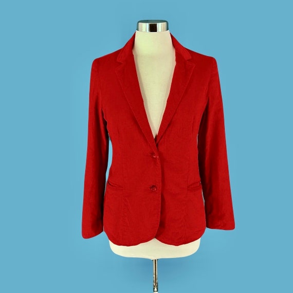 Vintage 70's Dimension V Red Pin Cord Women's Bla… - image 3