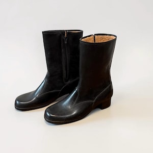 black mid calf dress boots Kl Jeans main image 1