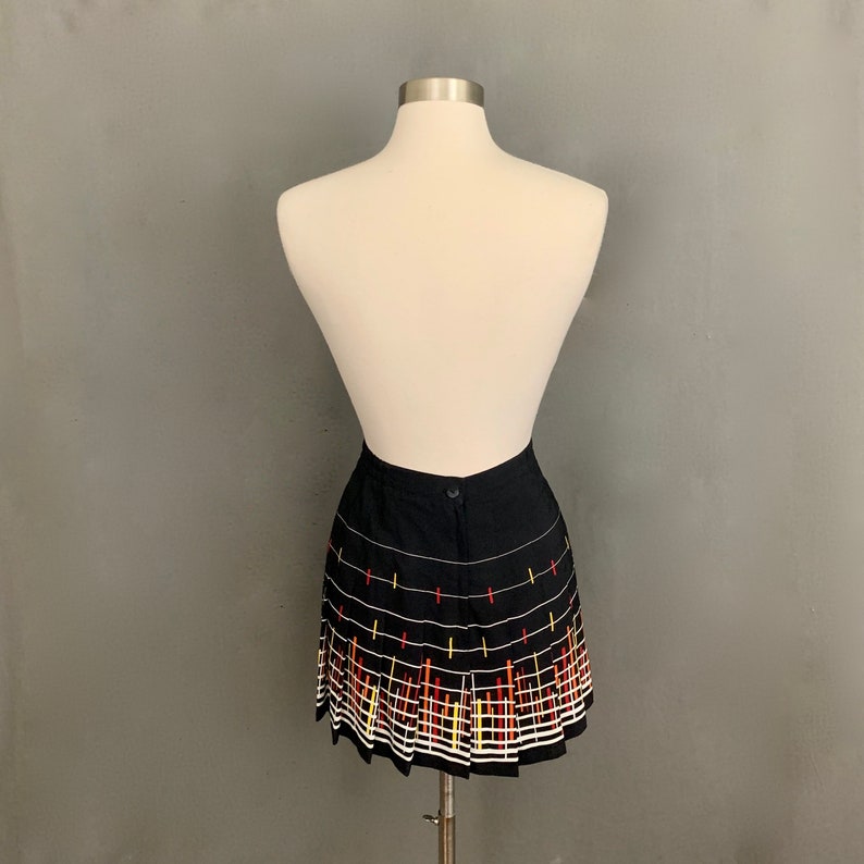 1970/'s Women/'s Vintage Geometric Print Tennis Skirt by Tail