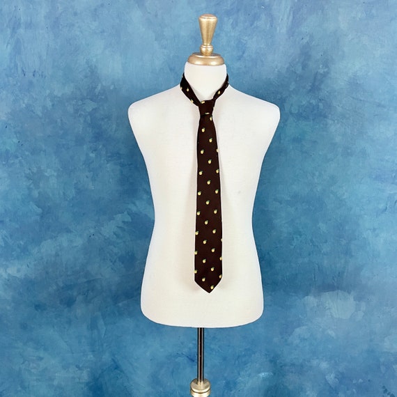 Vintage 70's Yellow Apple Polyester Necktie - image 7
