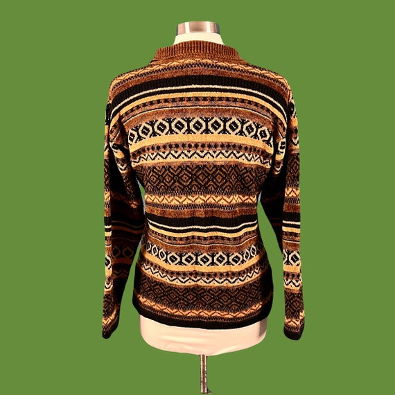 Vintage 80's Unisex Italian Pullover Collared Swe… - image 7