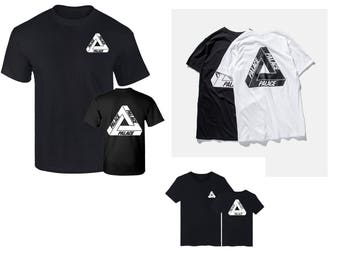 2017 Summer Print Palace Triangle Basic Logo Cotton Short Sleeve Men T-shirt Kpop Skateboard Man Tees Couple Clothing