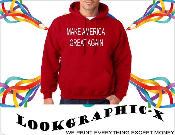make america great again red hoodie
