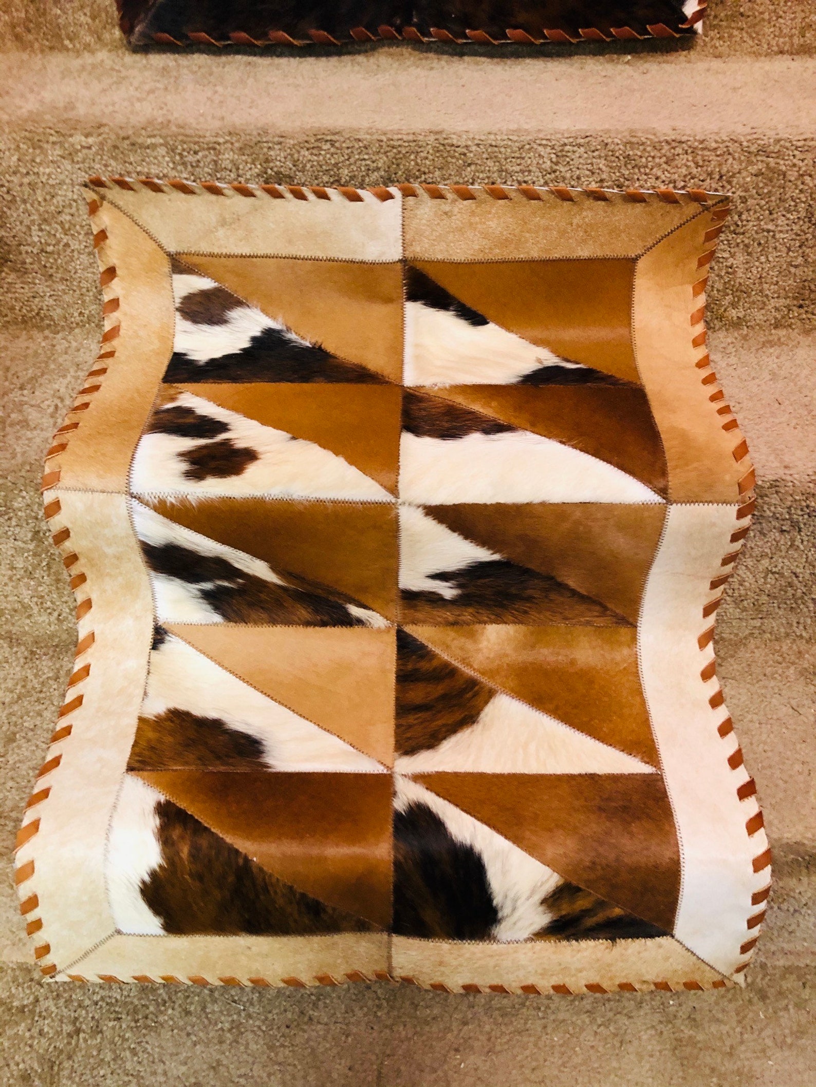 Cowhide Rugs Table Runners Round & Rectangle Cow Hides Calf Etsy