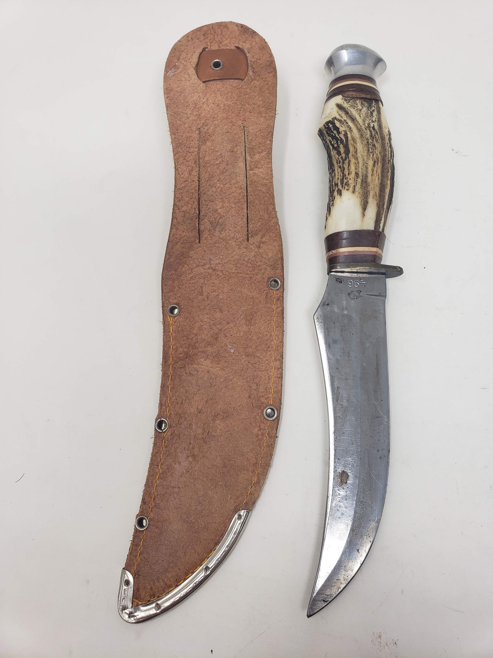 Vintage Edge Brand 496 Original Buffalo Skinner Hunters Knife Etsy