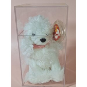 Ty Beanie Babies LAmore White Poodle Plush Dog Toy 10th Anniversary 2003 With Original Tags