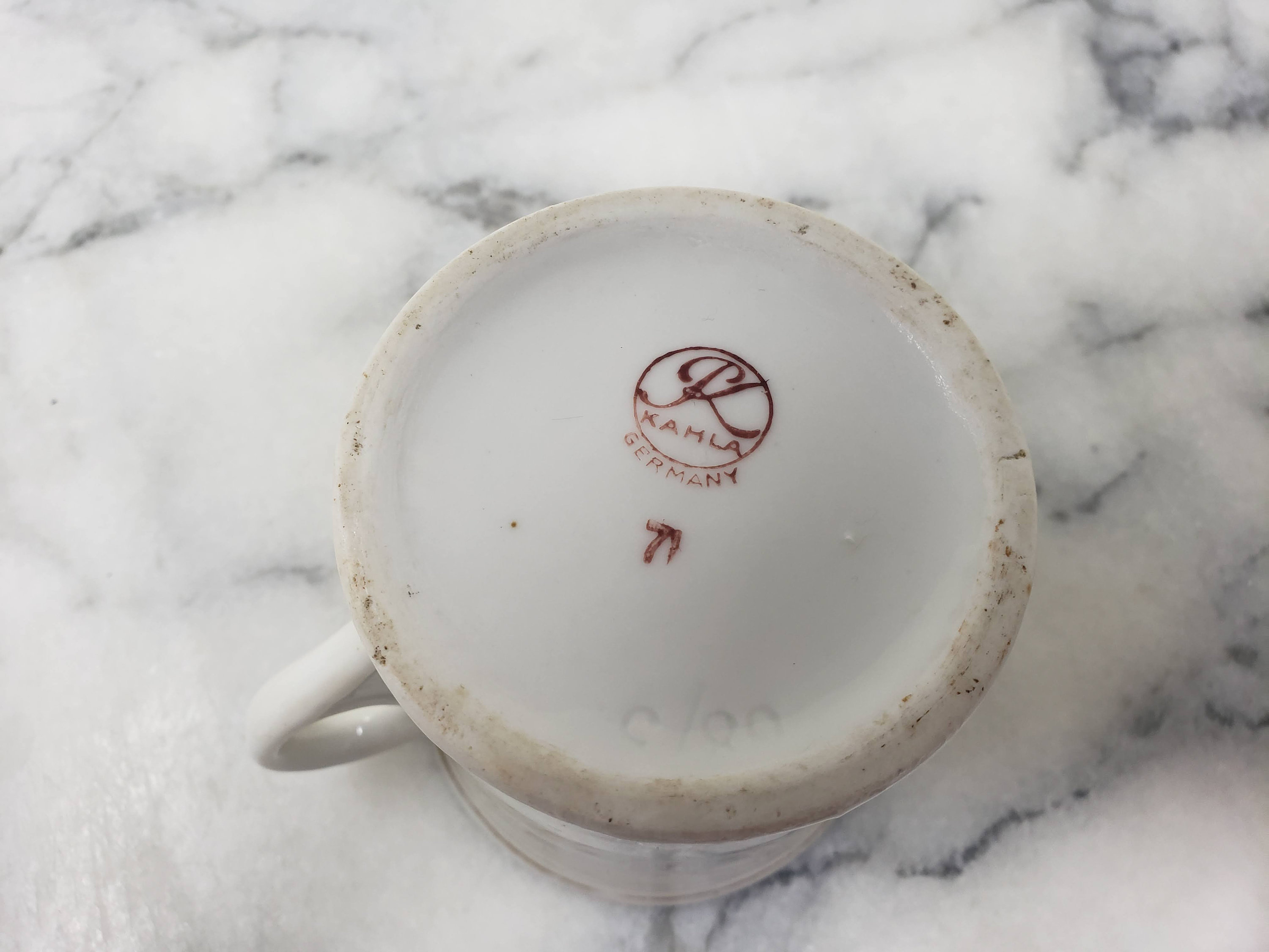 Vintage Kahla Germany Cup, Rare Kahla Porcelain Mark 71 used