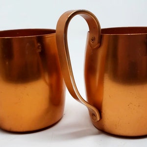 Vintage Copper Mugs, Set of 2, Coffee Cup, Tea Cup, Beverage Cup, Decorative Mugs, Kitchen Decor