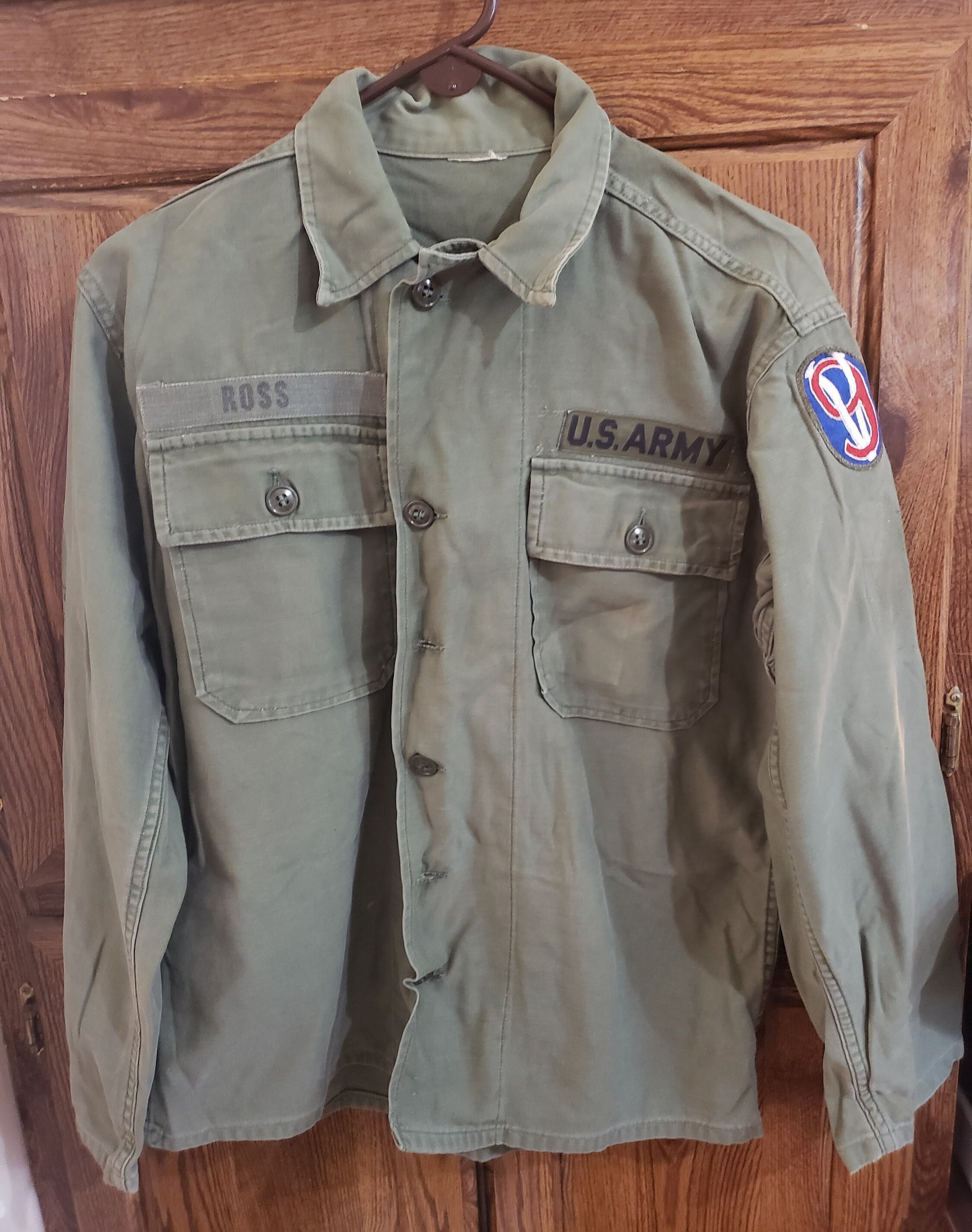 Vintage US Army Jacket With Patches US Army 95th Infantry Etsy