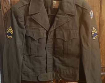Vintage Swedish Army navy ike Jacket Military bomber lined cotton coat 