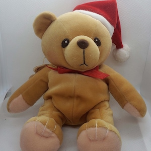 Vintage ENESCO Cherished Teddies The Teddie with the Heart of Gold 1999 Christmas Plush Bear Gift for Her Collectible Enesco Bear