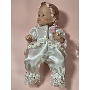 Ashton Drake Hope Eternal Vinyl Baby Doll 10" With Rose Lace Outfit image 1