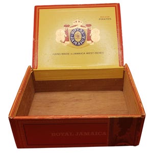 Vintage Royal Jamaica Vintage Cigar Box Handmade In Jamaica West Indies