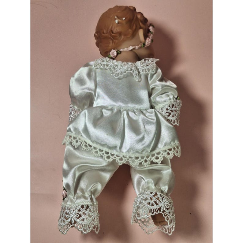 Ashton Drake Hope Eternal Vinyl Baby Doll 10" With Rose Lace Outfit image 6