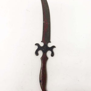 Vintage Indian Letter Opener Brass Ornate Design Collectible Letter Opener Native Indian Art, Office Gift